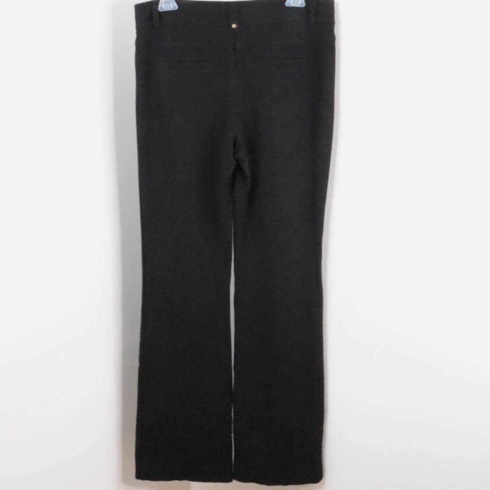 Cache Solid Black Stretch Bootcut Trouser Pants - image 4